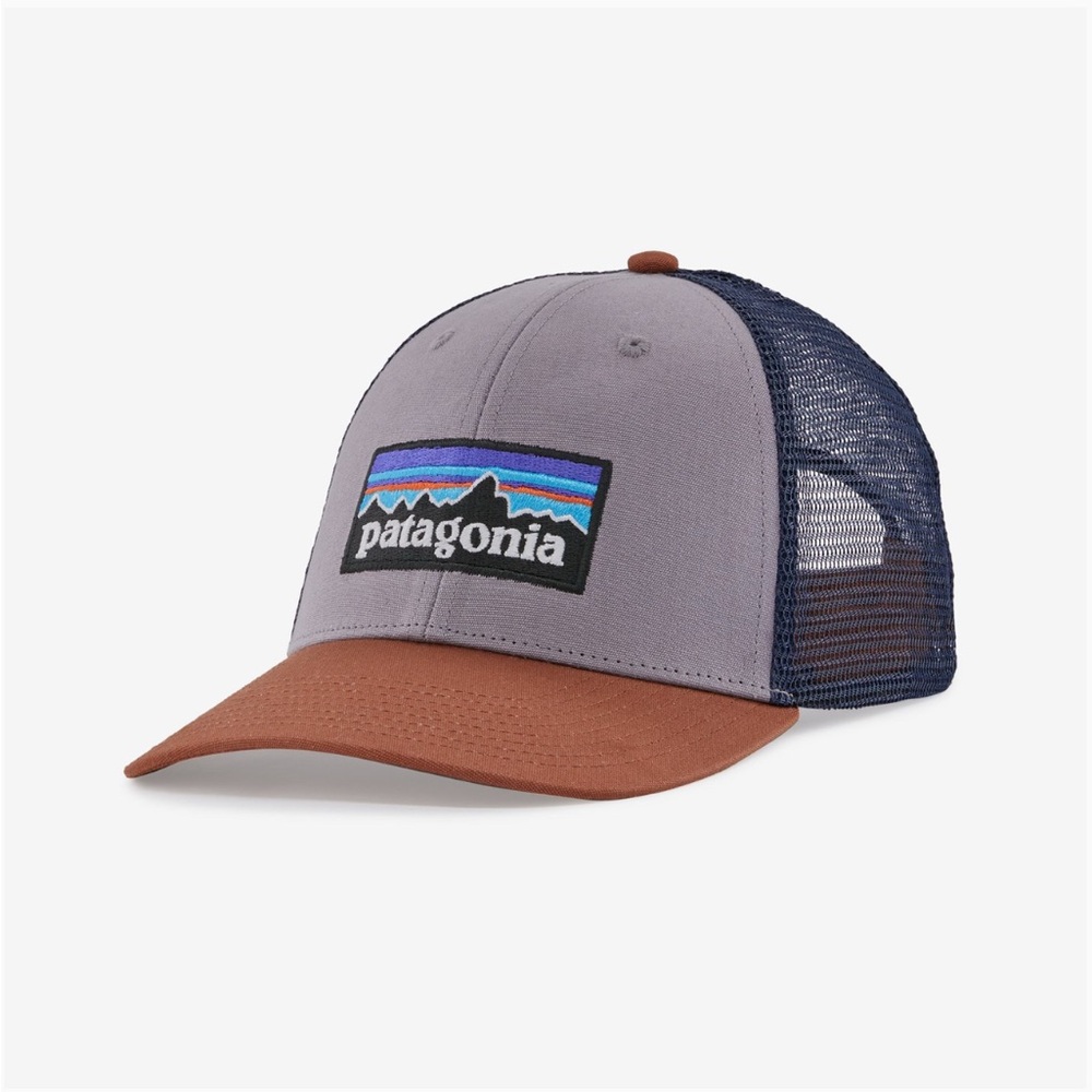 Patagonia Rustic Brown and Purple Trucker Hat